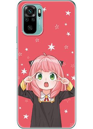 Чохол силіконовий з картинкою на xiaomi redmi note 10 (аніме, anime)