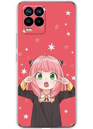 Чехол силиконовый с картинкой на realme 8 (аниме, anime)