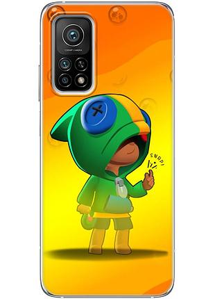 Чохол силіконовий з картинкою на xiaomi mi 10t pro (бравл старс, brawl stars)