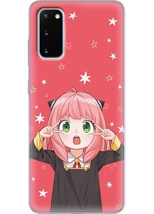 Чехол силиконовый с картинкой на samsung galaxy s20 (g980) (аниме, anime)