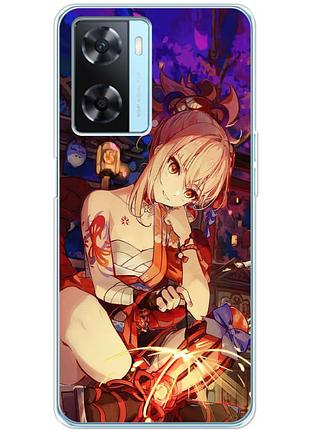 Чохол силіконовий з картинкою на oppo a77 (аніме, anime)