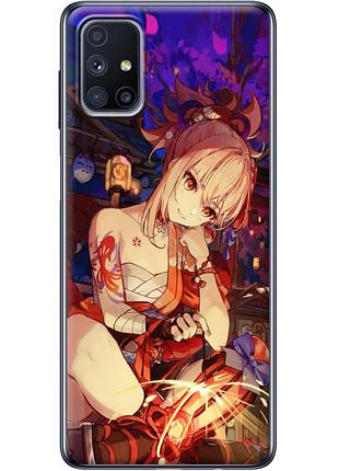Чехол силиконовый с картинкой на samsung galaxy m51 (m515) (аниме, anime)