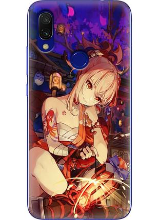 Чехол силиконовый с картинкой на xiaomi redmi 7 (аниме, anime)