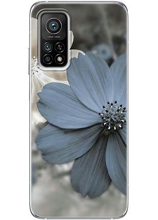 Чехол силиконовый с картинкой на xiaomi mi 10t (цветок гербера)