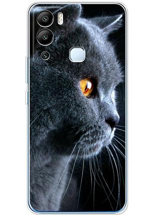 Чехол силиконовый с картинкой на infinix hot 12i (британский кот)