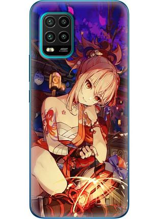 Чехол силиконовый с картинкой на xiaomi mi 10 lite (аниме, anime)