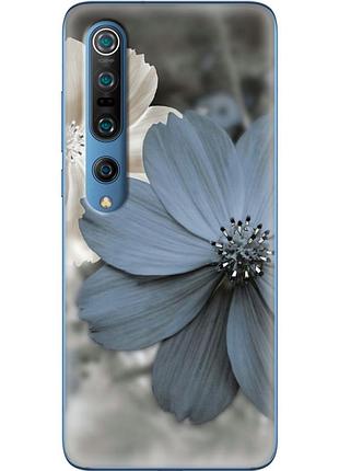Чехол силиконовый с картинкой на xiaomi mi 10 pro (цветок гербера)