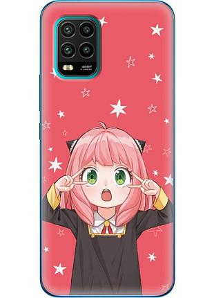 Чехол силиконовый с картинкой на xiaomi mi 10 lite (аниме, anime)