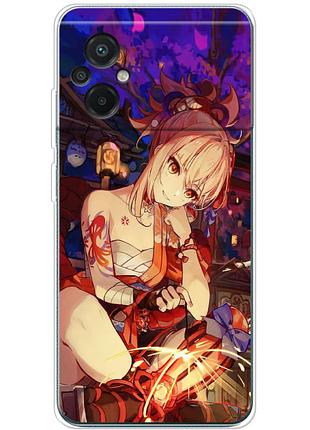 Чехол силиконовый с картинкой на xiaomi poco m5 (аниме, anime)