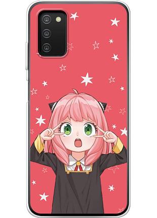 Чехол силиконовый с картинкой на samsung galaxy a03s (a037) (аниме, anime)