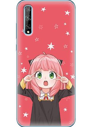Чехол силиконовый с картинкой на huawei p smart s (аниме, anime)