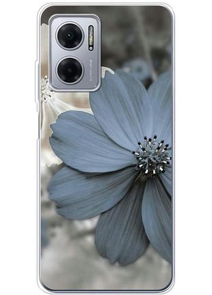 Чехол силиконовый с картинкой на xiaomi redmi note 11e (цветок гербера)