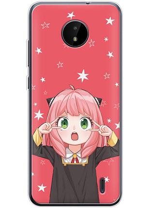 Чехол силиконовый с картинкой на nokia c10 (аниме, anime)