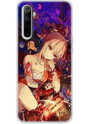 Чохол силіконовий з картинкою на realme 6 (аніме, anime)