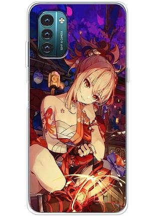 Чохол силіконовий з картинкою на nokia g11 (аніме, anime)