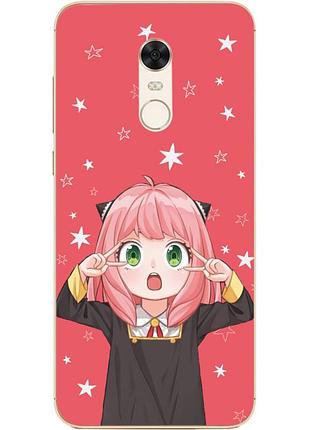 Чехол силиконовый с картинкой на xiaomi redmi 5 plus (аниме, anime)