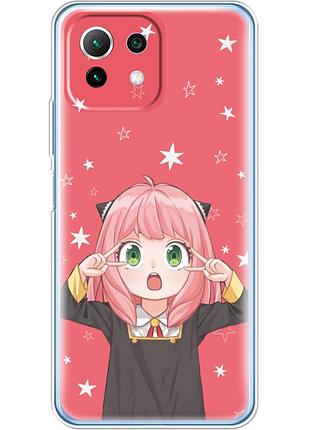 Чехол силиконовый с картинкой на xiaomi mi 11 lite 5g ne (аниме, anime)