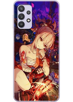 Чехол силиконовый с картинкой на samsung galaxy a32 4g (a325) (аниме, anime)