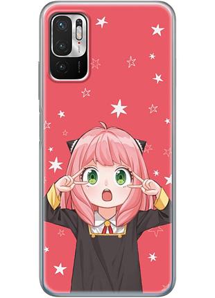 Чохол силіконовий з картинкою на xiaomi redmi note 10 5g (аніме, anime)