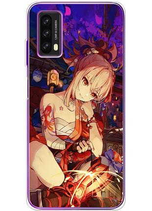 Чохол силіконовий з картинкою на blackview a90 (аніме, anime)