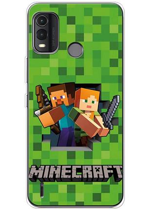 Чохол силіконовий з картинкою на nokia g11 plus (майнкрафт, minecraft)