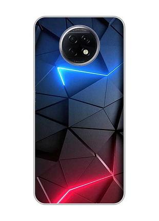 Чохол на xiaomi redmi note 9t/redmi note 9 5g дизайн рельєфний фон принт 36