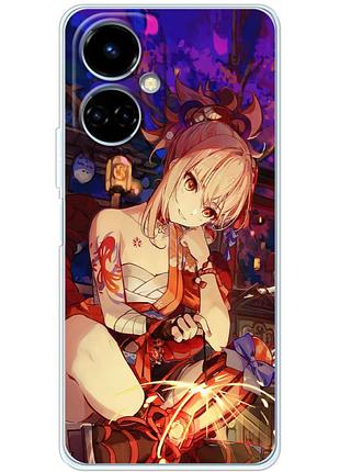 Чохол силіконовий з картинкою на tecno camon 19 pro (аніме, anime)