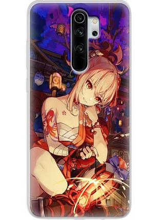 Чехол силиконовый с картинкой на xiaomi redmi note 8 pro (аниме, anime)