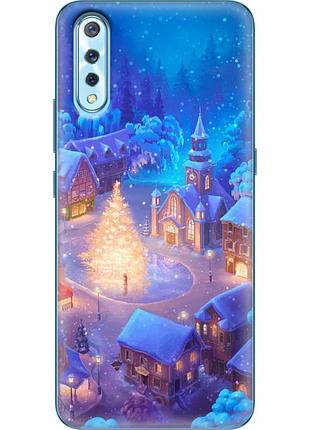 Чехол силиконовый с картинкой на vivo v17 neo (новогодний)