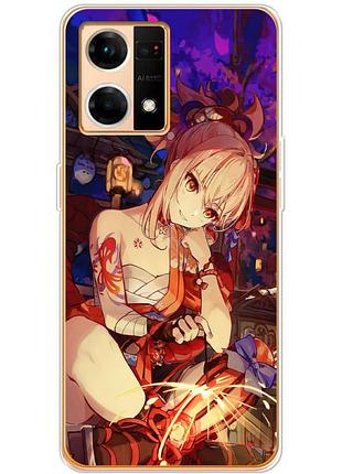 Чохол силіконовий з картинкою на oppo reno 7 4g (аніме, anime)