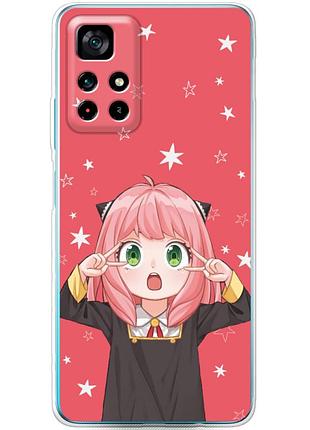 Чехол силиконовый с картинкой на xiaomi poco m4 pro 5g (аниме, anime)