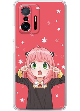 Чехол силиконовый с картинкой на xiaomi 11t pro (аниме, anime)