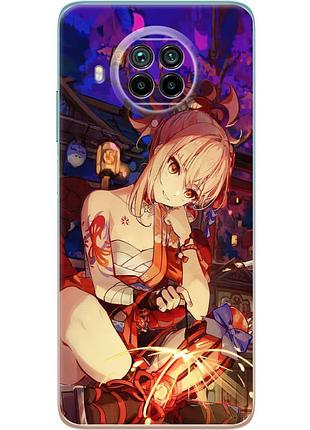 Чехол силиконовый с картинкой на xiaomi mi 10t lite (аниме, anime)