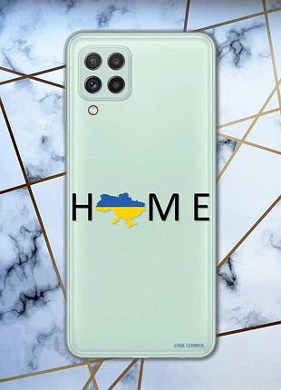 Прозрачный чехол на samsung galaxy a22 4g :: дом украина (принт 72)