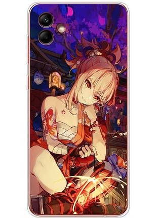 Чехол силиконовый с картинкой на samsung galaxy a04 (a045) (аниме, anime)