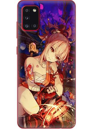 Чехол силиконовый с картинкой на samsung galaxy a31 (a315) (аниме, anime)