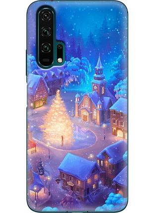 Чехол силиконовый с картинкой на huawei honor 20 pro (новогодний)