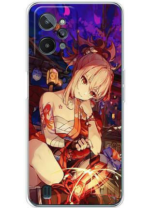 Чехол силиконовый с картинкой на realme c31 (аниме, anime)