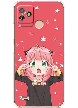 Чехол силиконовый с картинкой на tecno pop 5 go (аниме, anime)