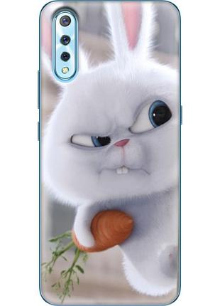 Чехол силиконовый с картинкой на vivo v17 neo (кролик снежок)