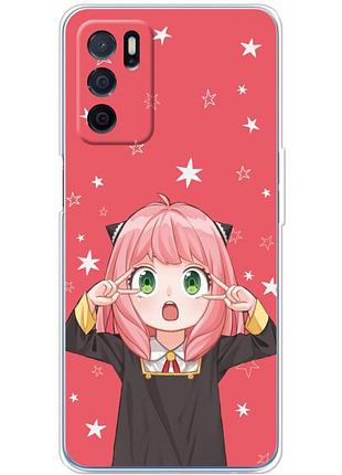 Чехол силиконовый с картинкой на oppo a16 (аниме, anime)