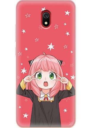 Чехол силиконовый с картинкой на xiaomi redmi 8a (аниме, anime)