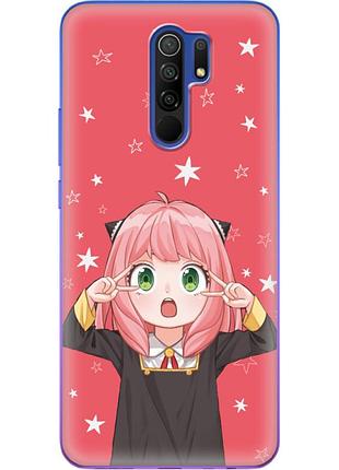 Чехол силиконовый с картинкой на xiaomi redmi 9 (аниме, anime)