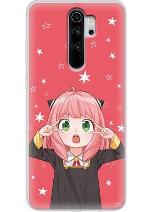 Чехол силиконовый с картинкой на xiaomi redmi note 8 pro (аниме, anime)