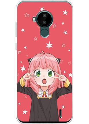 Чохол силіконовий з картинкою на nokia c30 (аніме, anime)