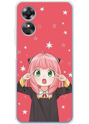 Чохол силіконовий з картинкою на oppo a17 (аніме, anime)