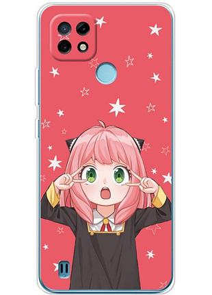 Чехол силиконовый с картинкой на realme c21 (аниме, anime)