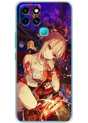 Чохол силіконовий з картинкою на infinix smart 6 (аніме, anime)