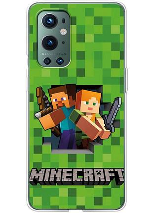 Чохол силіконовий з картинкою на oneplus 9 pro (майнкрафт, minecraft)