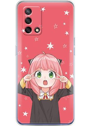 Чехол силиконовый с картинкой на oppo a74 4g (аниме, anime)
